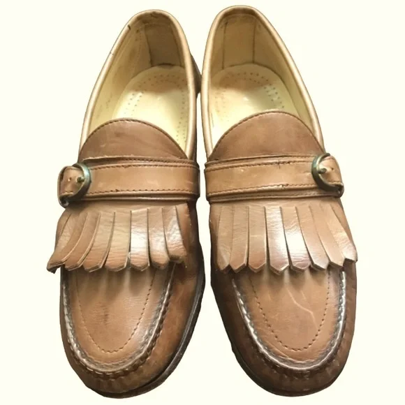 Cole Haan Mens Pinch 03516 Size 9 D Brown  Leather Slip On Kiltie Loafe… s-l400.jpg main image 3